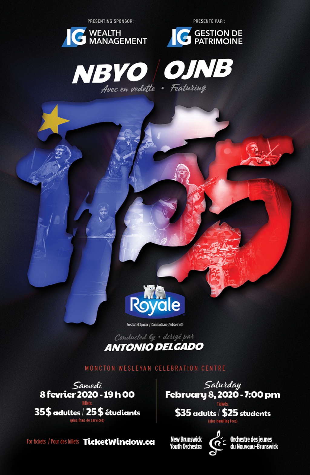 The NBYO and the Acadian group 1755 join forces for a weekend concert