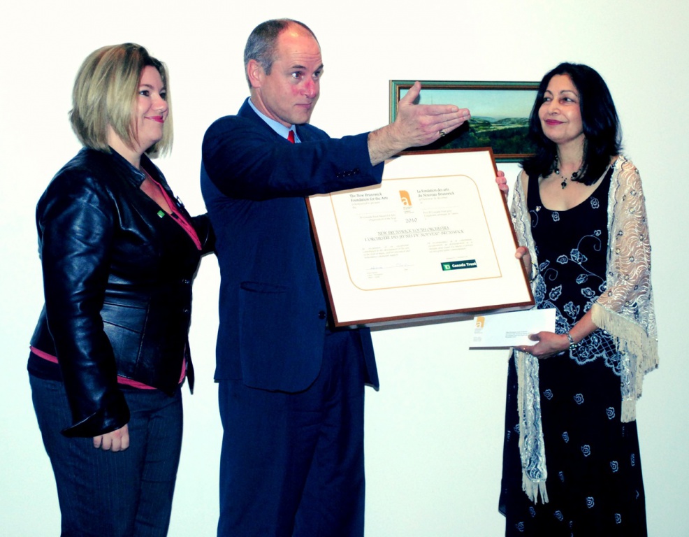 The NBYO wins the TD Canada Trust Award for the Arts Organization of the Year